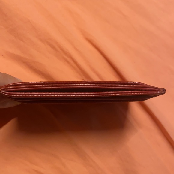 Red Leather Card Holder - Picture 4 of 7